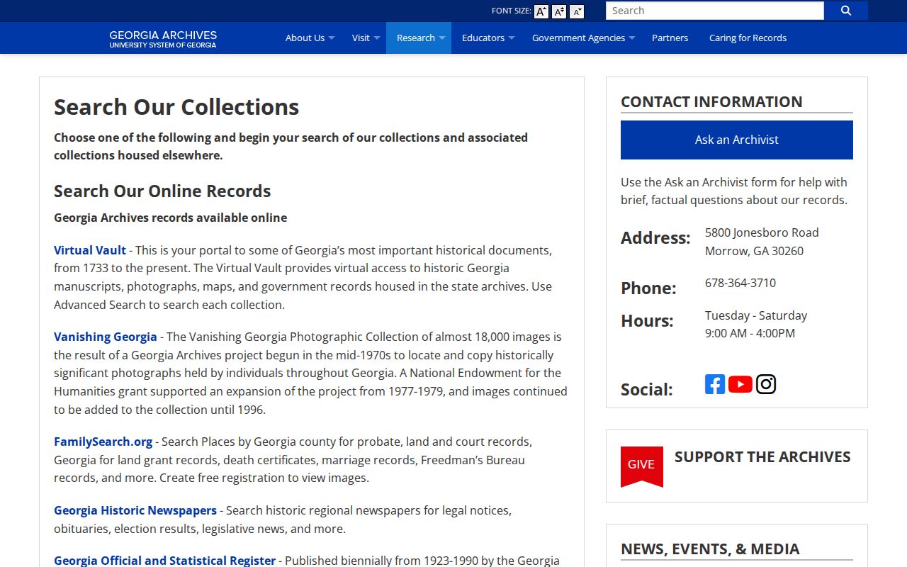 Stockbridge residents directory Georgia Archives