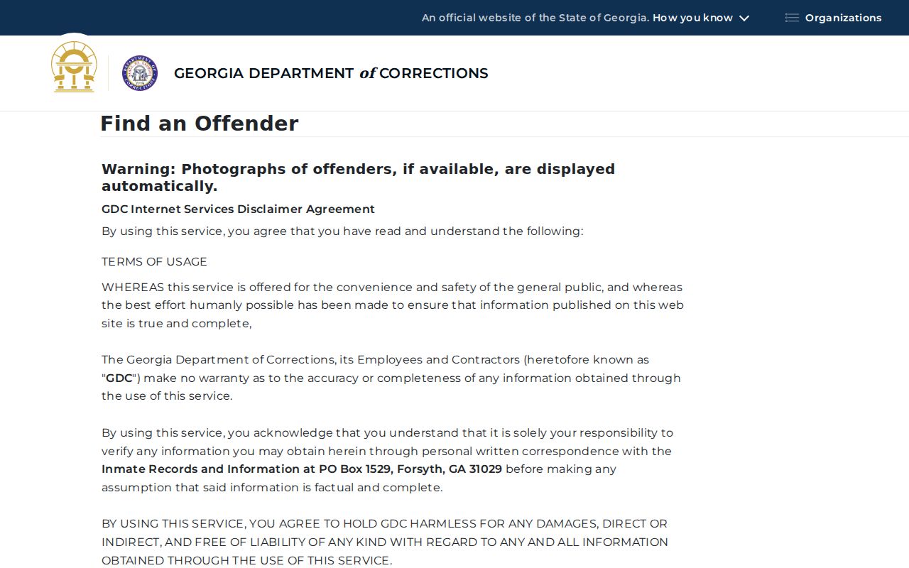 Stockbridge resident lookup Georgia corrections search